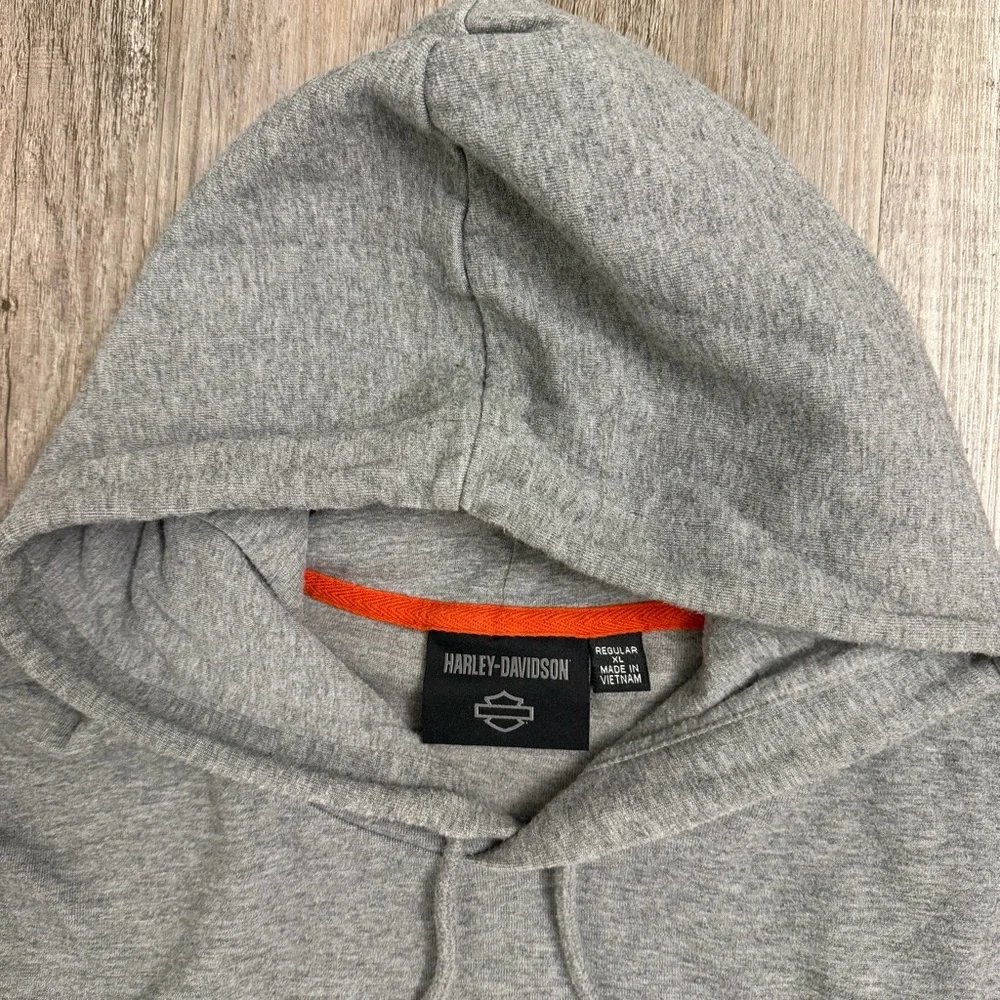 Harley-Davidson Men's Pullover Gray Hoodie Bar & Shield Tech-size XL *like NEW*